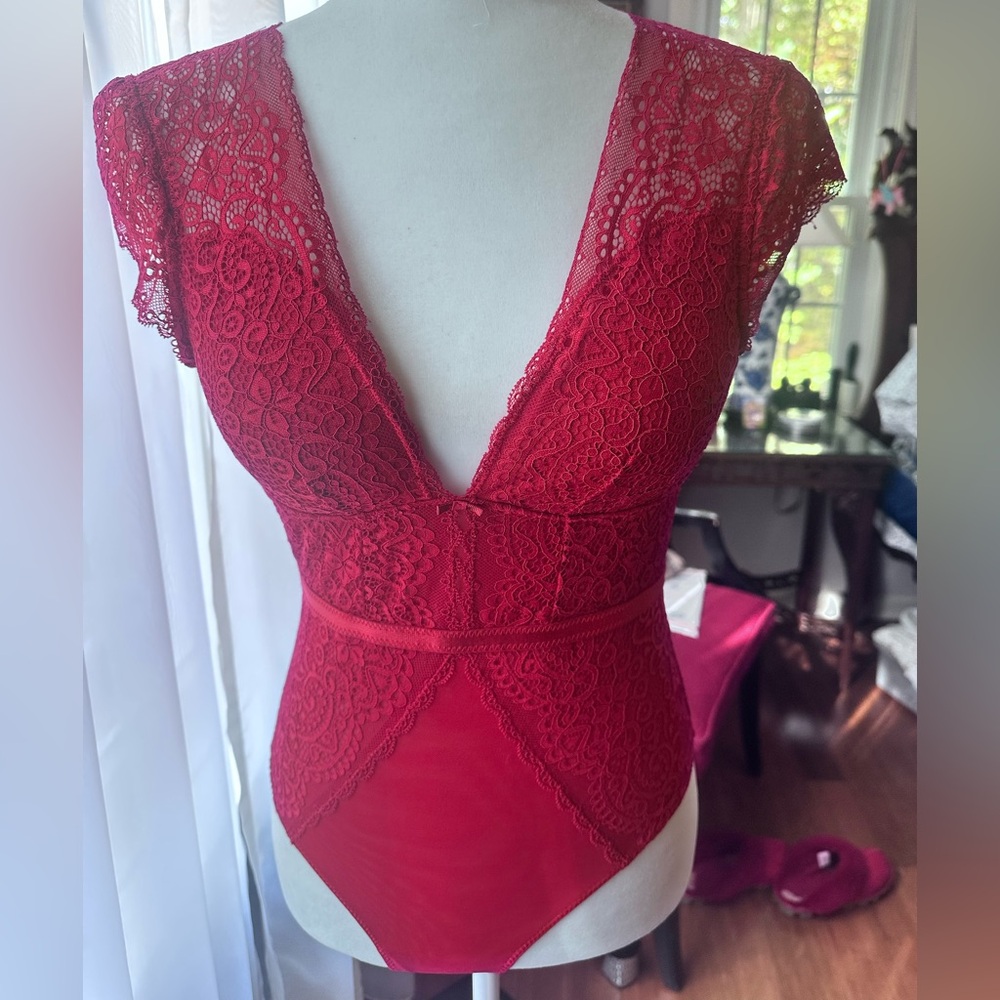 Sophie B. Scarlet Lace Lingerie